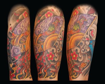 Tattoos - Japanese Fan Tattoo - 43404